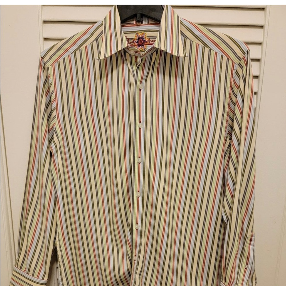 Last call Robert Graham Multicolor Striped Button Down Shirt